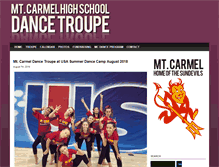 Tablet Screenshot of mtcarmeldancetroupe.com